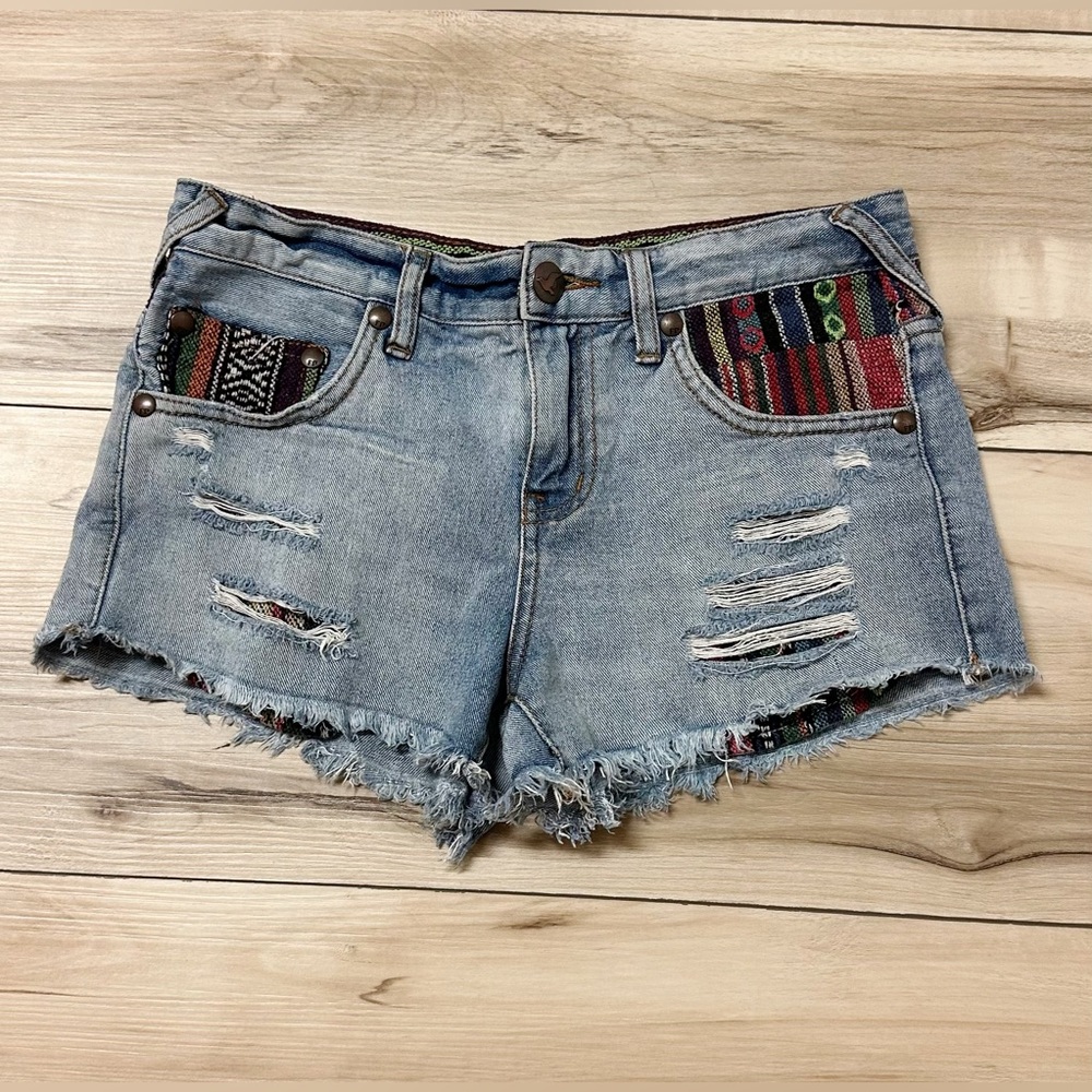 Free People Distressed Shorts